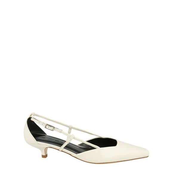 ByFar Francine Leather Pumps White Womens